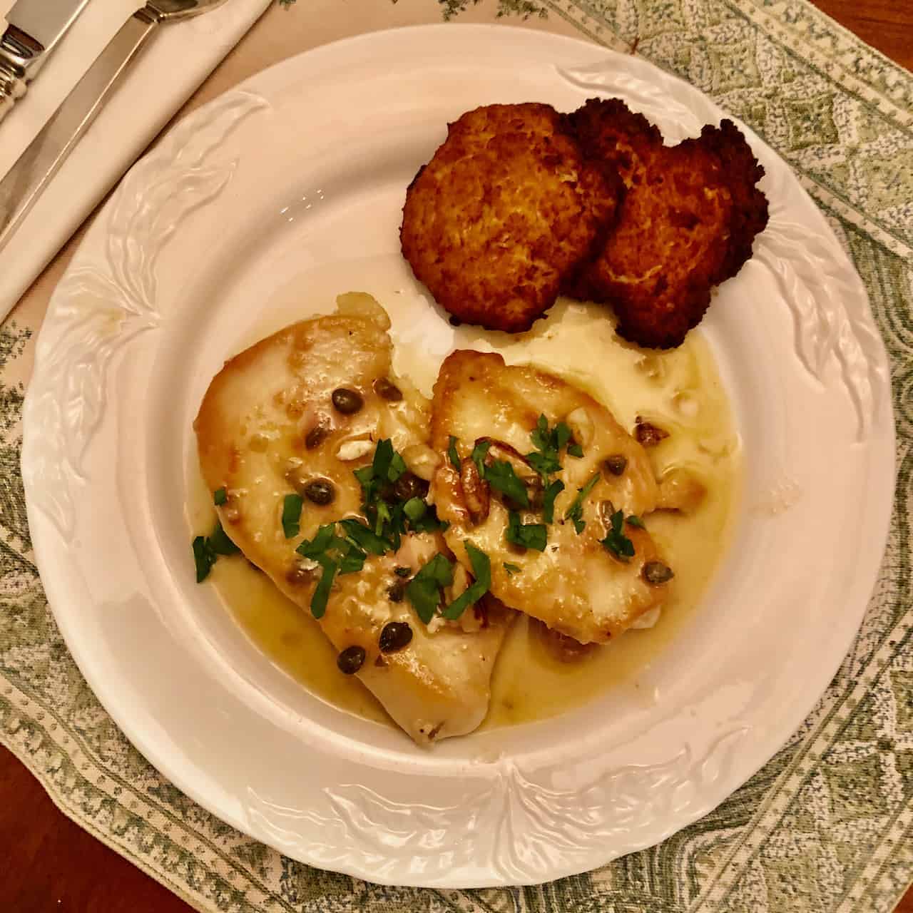 Chicken Piccata C H E W I N G T H E F A T