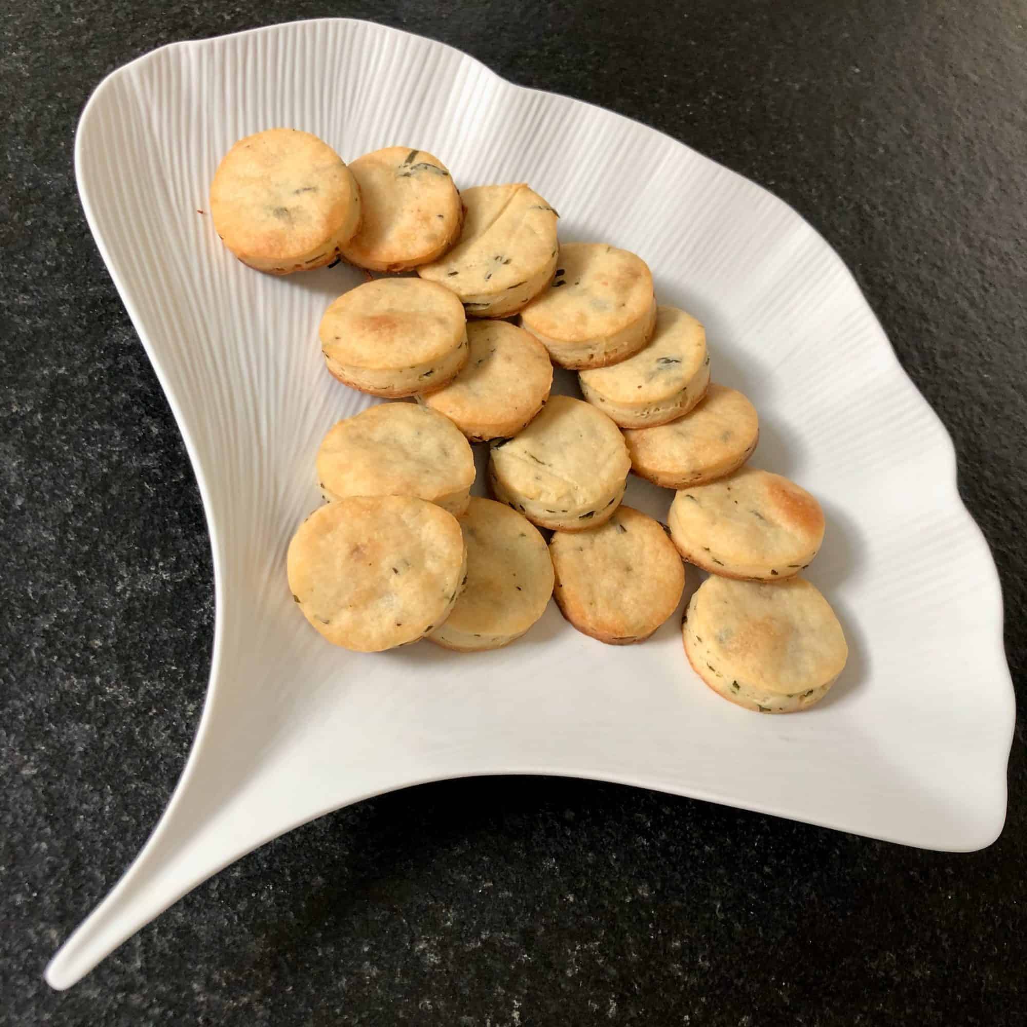 Cocktail Cookies From Dorie Greenspan Goat Cheese Chives And Tarragon Apricot C H E W I N G T H E F A T